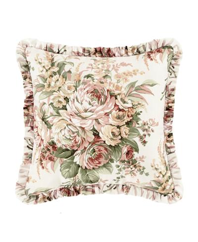 Royal Court Estelle Decorative Pillow, 16" X 16" In Coral
