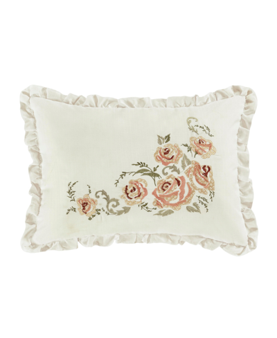 Royal Court Estelle Decorative Pillow, 13" X 19" In Coral