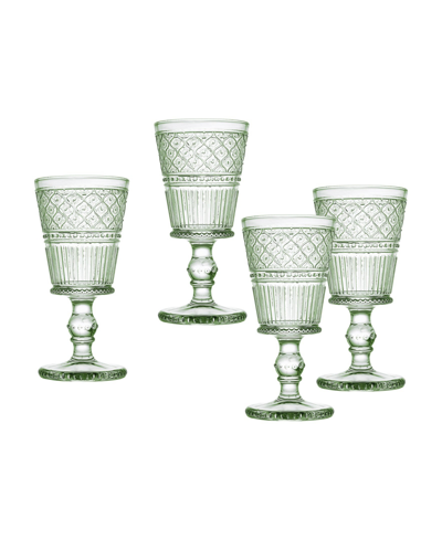 Godinger Claro Goblets Set Of 4 In Green