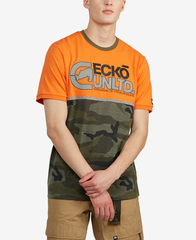 Ecko Unltd Men's Big And Tall Short Sleeve Future Rok T-shirt In Green