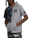 ECKO UNLTD MEN'S SHORT SLEEVE HALF KLASICO HOODIE