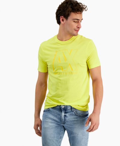 Armani Exchange Ax Men s Pride Logo T shirt Created For Macy s In Empire Yellow ModeSens