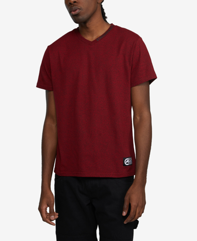 Ecko Unltd Men's Big And Tall Short Sleeve Toot Your Horn V-neck T-shirt In Red