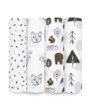 ADEN BY ADEN + ANAIS ADEN BY ADEN + ANAIS BABY BOYS OR BABY GIRLS SWADDLE BLANKETS, PACK OF 4