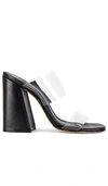 Schutz Victorie Dual-band Slide Sandals In Black