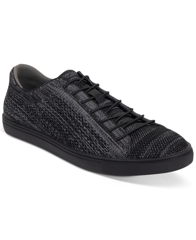 Unlisted Kenneth Cole  Men's Stand Textured-knit Lace-up Sneakers In Black