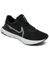 Nike React Infinity Run Flyknit Running Sneakers In Black/white