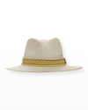 Rag & Bone Straw Packable Fedora Hat In Nat