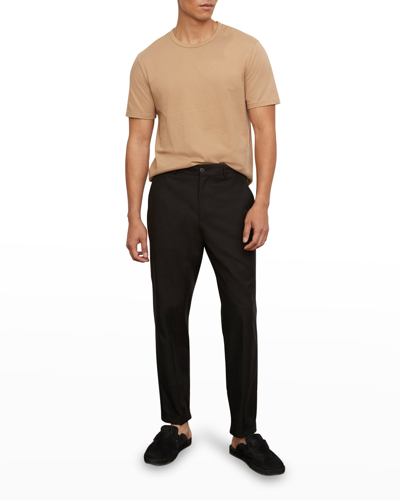Vince Men's Tapered Cuffed Trousers In Black