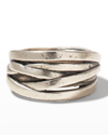 John Varvatos Tangle Sterling Silver Ring In Silver