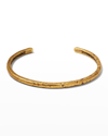 John Varvatos Collection Men's Brass Artisan Cuff Bracelet In Gold