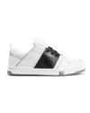 Valentino Garavani Men's Color Block Leather & Mesh Low-top Sneakers In White/black