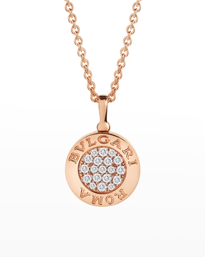 Bvlgari Women's 18k Rose Gold, Mother-of-pearl & Diamond Pendant Necklace