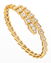Bvlgari Women's Serpenti Viper 18k Yellow Gold & Diamond Wrap Bangle Bracelet