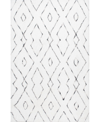 Nuloom Kazbar Lauren Lattice 5' X 8' Area Rug In White