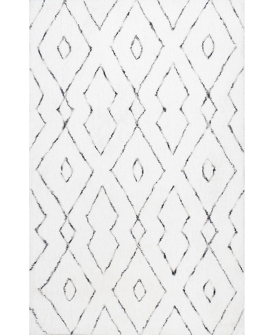 Nuloom Kazbar Lauren Lattice 5' X 8' Area Rug In White
