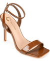 Journee Collection Dorian Ankle Strap Stiletto Sandal In Brown