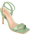 Journee Collection Dorian Ankle Strap Stiletto Sandal In Sage