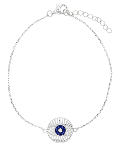Macy's Evil Eye Anklet In 14k Gold Plated Or Sterling Silver