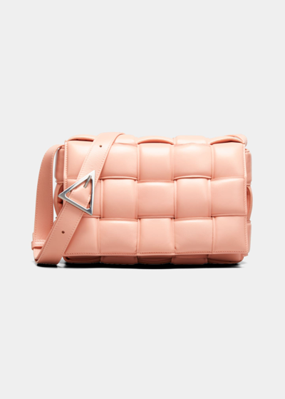 Bottega Veneta Padded Cassette Crossbody Bag In Peachy