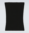 RICK OWENS CASHMERE AND WOOL TUBE SCARF