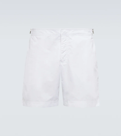 Orlebar Brown Mid-length Swim Shorts In White