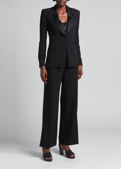 Giorgio Armani Single-breasted Tuxedo Jacket In Black