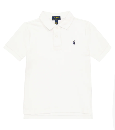 Polo Ralph Lauren Kids' Custom Fit Classic Polo Shirt In White