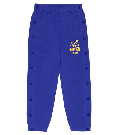 Polo Ralph Lauren Kids' Jersey Sweatpants In Heritage Royal Multi