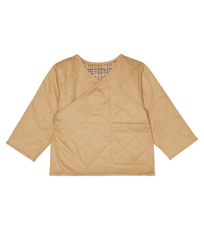 Burberry Kids' Baby Reversible Beige Quilted Jacket