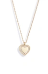 Estella Bartlett Cubic Zirconia Heart Pendant Necklace In Gold