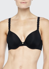 Natori Pure Luxe Custom Coverage Contour Underwire Bra In Anchor Marble