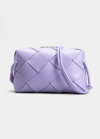 Bottega Veneta Small Intrecciato Napa Camera Crossbody Bag In 4214 Wisteria-sil