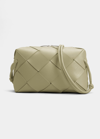Bottega Veneta Small Intrecciato Napa Camera Crossbody Bag In Travertine