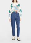 Mother The Drop Square Graphic Crewneck Sweatshirt In Cct - California
