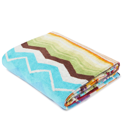 Missoni Hugo Cotton Beach Towel In Multi