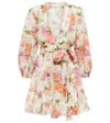 ZIMMERMANN PATTIE FLORAL COTTON MINIDRESS