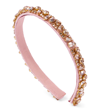 Jennifer Behr Essen Crystal-embellished Headband In Rose