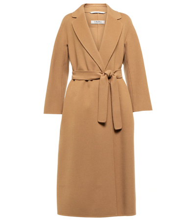 S Max Mara Esturia Virgin Wool Coat In Brown