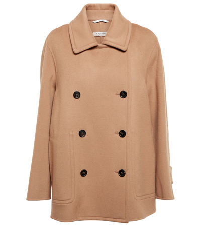 's Max Mara Fly Double-breasted Jacket In Perfect Camel