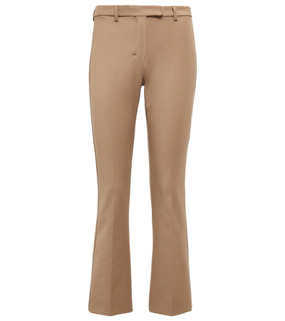 's Max Mara Umanita Mid-rise Cropped Pants In Camel