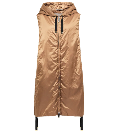 Max Mara Greengi Padded Vest In Caramel