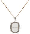 Alexander Mcqueen Brass Plate Med Cameo Necklace In 0446+0448