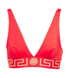 VERSACE GRECA BORDER BIKINI TOP