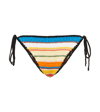 Ganni Crocheted Organic Cotton Bikini Bottoms In Beach Stripe Multi