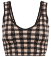 ALTUZARRA ARGIA CHECKED CROP TOP