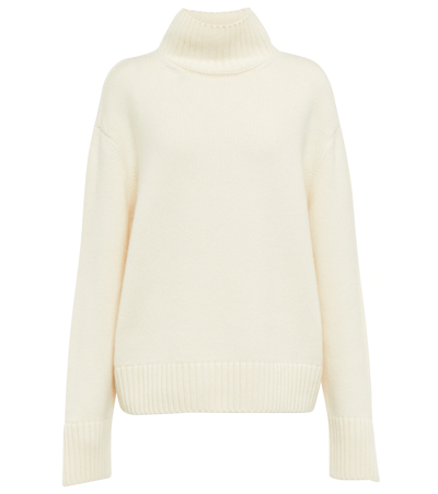 Loro Piana Parksville Cashmere Turtleneck Sweater In Crema