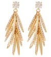 ILEANA MAKRI GRASS SUNSHINE DROP 18KT GOLD EARRINGS WITH DIAMONDS