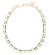 ILEANA MAKRI GRASS SUNNY 18KT GOLD NECKLACE WITH EMERALDS