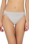 Natori Bliss French Cut Brief Panty Underwear With Lace Trim In Linen